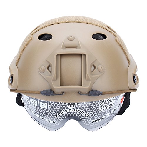  ZJIEYU Casco táctico de Airsoft con máscara plegable de media  cara y gafas tácticas de 0.118 pulgadas, equipo militar de caza para CS  Paintball, accesorios de juego : Deportes y Actividades