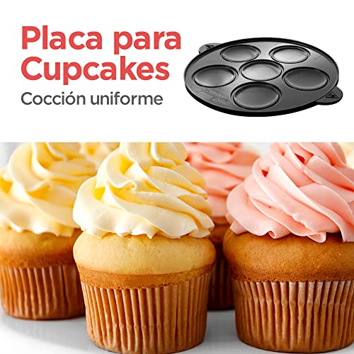 Waflera BLACK DECKER 3 en 1 prepara waffles cupcakes y donas