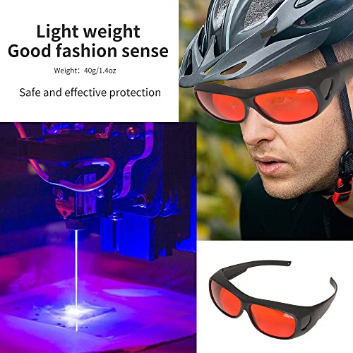 Gafas de seguridad láser, 200-540nm gafas protectoras láser eliminación de  tatuajes, gafas gafas láser equipos de belleza gafas para grabador láser