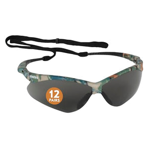 Jackson Safety Nemesis anteojos de seguridad, lentes ahumados antiniebla con marco de camuflaje, Camo Frame with Smoke Anti-Fog Lens, Paquete de 1