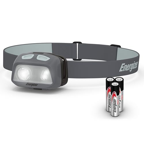 Energizer HDL40 - Faro LED 500 lúmenes, IPX7 impermeable, faro multicolor, luz manos libres, pilas incluidas