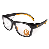 KleenGuard™ V30 Maverick™ - anteojos de seguridad (49312), con revestimiento antirreflejo, lentes transparentes, marco negro, unisex para hombres y mujeres (cantidad 12)