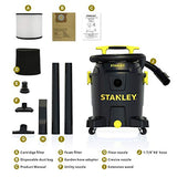 STANLEY SL18701P-10A Aspiradora en húmedo/seco, 10 galones 6.0 Pico HP, 10 galones, Negro