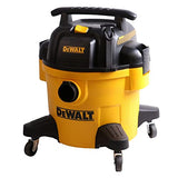 DEWALT - DXV06P Aspiradora para húmedo y seco de poliéster, 22.7 l, Color Amarillo