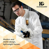 KleenGuard™ V30 Maverick™ - anteojos de seguridad (49312), con revestimiento antirreflejo, lentes transparentes, marco negro, unisex para hombres y mujeres (cantidad 12)