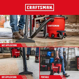 CRAFTSMAN CMXEVBE18590 Aspiradora portátil de Uso General con 3 Bolsas de Recogida de Polvo y Accesorios