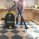 STANLEY SL18701P-10A Aspiradora en húmedo/seco, 10 galones 6.0 Pico HP, 10 galones, Negro