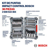 Bosch Kit de puntas y Dados Impact Control 36 und.