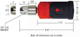 Bolt Lock 5922986 - Cerradura de neumático de repuesto y rueda para Jeep Wrangler JK 2007-2018