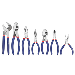 Workpro 7-piece Pliers Set (8" Groove Joint Pliers, 6" Long Nose, 6" Slip Joint, 7" Linesman, 8" Slip Joint)