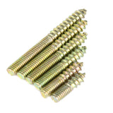 Walfront 110PCS M4 Tornillos de doble extremo, Tornillos Roscados de Doble Acabado En Madera Conector Conector Hanger Bolt 4 * 16/20/25/30/35/40mm tornillo para carpintería de madera