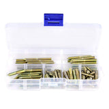 Walfront 110PCS M4 Tornillos de doble extremo, Tornillos Roscados de Doble Acabado En Madera Conector Conector Hanger Bolt 4 * 16/20/25/30/35/40mm tornillo para carpintería de madera