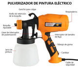 SWRWJ Pistola de Pintura,Pulverizador de Pintura para Hogar,400W Pistola para Pintar Eléctrica,Pistola de Pintura Eléctrica Multipropósito,con Recipiente de 950 ml para Hogar y DIY Pintura