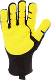 Ironclad KONG SDXW2-02-S Guantes de impacto impermeables para aceite y gas en condiciones frías, S, azul/amarillo