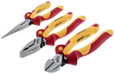 Wiha 32981 Insulated Industrial Pliers/Cutters Set, 3-Piece