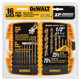 DEWALT DW1956 Set 16 Brocas HSS Punta Piloto Recubrimiento Gold Ferrous