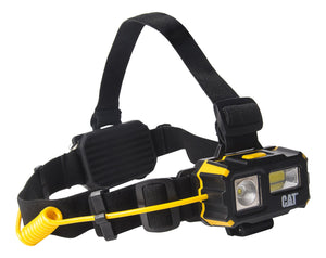 CAT Work Light CT4120 - Lámpara de cabeza con batería, multifuncional (para campamento, correr, senderismo, lectura y trabajo), 3 baterías AAA incluidas