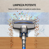 Greenote aspiradora inalambrica, 22000 Pa aspiradora de Mano 4 en 1, 200 W aspiradoras potentes con LED, Vacuum Cleaner de función de autoportante, Cepillo para Suelos Duros/pelos de Mascotas