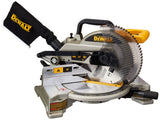 DEWALT Sierra Ingleteadora Eléctricas 10 pulgadas 1650W 4600RPM con Disco Aluminio DW714