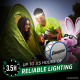 Energizer - Faro recargable S400, luz LED de haz ancho, IPX4 resistente al agua ultra brillante para camping, al aire última intervensión, corte de energía de emergencia (cable USB incluido)