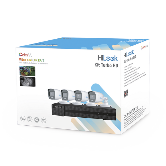 Kit TurboHD 1080p / DVR 4 Canales / 4 Cámaras Bala