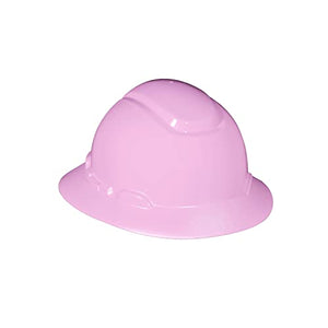 3M Sombrero duro de ala completa H-813R-UV, rosa, suspensión de trinquete de 4 puntos, con Uvicator