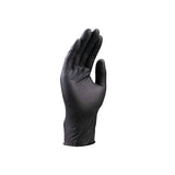 Guantes de Nitrilo - Guantes de Nitrilo Chicos Medianos - Guantes Nitrilo Desechables Negros 4x4 Profesional - Guantes Vinilo - Guantes Uso Profesional Barbero Peluquero Estilista - 100 Piezas (Mediano)