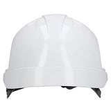 Casco de Seguridad, Casco de Seguridad Anti-rotura con Ventilación ABS para Exteriores, Tipo M para Ingeniería de Obras, Construcción de Ferrocarriles, Color Blanco