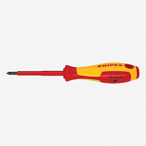 KNIPEX Tools 98 24 01 P1 Destornillador, 3 1/4 pulgadas, aislamiento de 1000 V