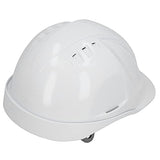 Astibym Casco de Ventilación ABS Blanco Casco de Trabajo con Tapa Protectora Ventilada para Ingeniería de Obras Construcción de Ferrocarriles