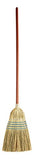 Rubbermaid Commercial Warehouse Heavy-Duty Corn Broom, 1 1/8 Inch Wood Handle, Blue