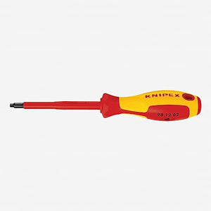 KNIPEX Tools 98 12 02 R2 Destornillador de accionamiento cuadrado, 4 pulgadas, 1000 V aislado