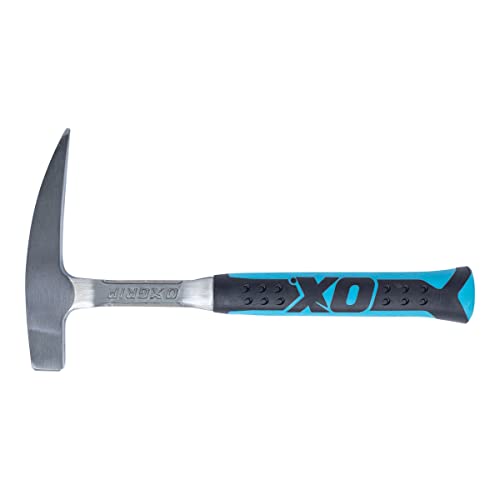 OX TOOLS Pro - Martillo de púas de roca de 22 onzas | Mango ergonómico de agarre de buey y cabeza de acero forjado