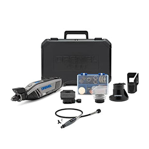 Dremel 4300-5/40 Kit de herramientas rotativas de alto rendimiento con luz LED, 5 accesorios y 40 accesorios Plus Dremel 225-01 Flex-Shaft (2 artículos)