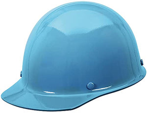 MSA 475401 Skullgard - Gorro duro de seguridad con suspensión de trinquete Fas-Trac III | Tapa sin ranuras, hecha de resina fenólica, cargas de calor radiante de hasta 350 F, tamaño estándar en azul