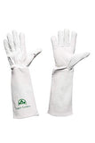 Legacy Gardens - Guantes de jardinería de piel para mujeres y hombres, a prueba de torceduras y cortes, ideales para trabajos de jardinería de Thorny Bushes, cactus, poda de rosas y paisajismo, Extra Grande