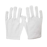 Bestgle 15 Pares Guantes de Trabajo de Algodón Color Blanco de 21 cm para Inspeccionar Joyas, Humectantes para Manos Secas y Trabajo Diario(XL)