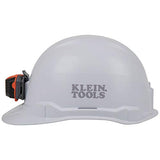 Klein Tools 60100 - Gorro duro, estilo tapa sin ventilación, acolchada, autoabsorbente y resistente al olor, probado hasta 20 kV, color blanco