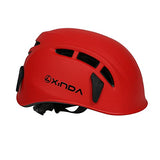 Mebix TRD Casco de Protección Multifuncional para Escalada, Alpinismo, Senderismo con diseño Ajustable 52-62cm (Rojo)