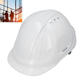 Casco de Seguridad, Casco de Seguridad Anti-rotura con Ventilación ABS para Exteriores, Tipo M para Ingeniería de Obras, Construcción de Ferrocarriles, Color Blanco