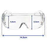 Dräger X-pect 8110 | Cubregafas protectoras | Lentes de seguridad antivaho | Para laboratorio, agricultura, industria | 10 gafas