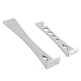 NEIKO 00250A Pry Bar Scraper Set | 2 Pc Stainless Steel Flat Bar | Hex Wrench | Carpentry Multi Tool | 6-1/2” Mini Bar & 9-1/2” Pry Tool | Tack, Wood, Molding, Nail, & Trim Puller | Bottle Opener