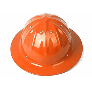 LINGOSHUN Cascos de Seguridad Industrial Rígido de Aluminio,Protección de la Cabeza,Resistencia al Impacto Casco de Construcción/Orange / 1 PCS