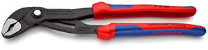 Knipex 87 02 300 SB Cobra Tenaza para Bombas de Agua Hightech Atramentado con Fundas en Dos Componentes, 300 mm, color gris