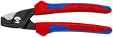 KNIPEX Tools 95 12 160 Tijeras de cable de corte escalonado, agarre cómodo de 6.25 pulgadas