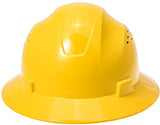 Noa Store Casco duro de ala completa con carcasa de polietileno de alta densidad y casco de seguridad de trabajo de suspensión rápida, ala corta para una mejor visibilidad, cumple con todos los requisitos para el casco de impacto superior tipo 1, color am