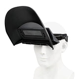 Casco de soldadura Roadiress, máscara de soldadura de oscurecimiento automático de energía solar portátil, casco de soldador de pulido para trabajos de soldadura