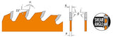 CMT P10080 - Hoja de sierra de melamina con acabado ultra fino (5/8 pulgadas, 25 x 80 dientes)