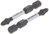 BOSCH ITP2R2205 5 Pc. 2 in Phillips/Square #2 Impact Tough Screwdrive Bit