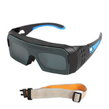 Leeofty Gafas de soldadura de oscurecimiento automático de energía solar Gafas de soldador de protección de seguridad Gafas de soldadura eléctrica de soldadura por arco de argón Gafas de soldadura prá